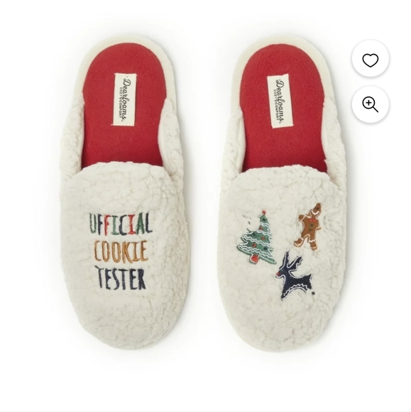 🆕 Dearfoams Winter Holiday slippers small 5/6 - Picture 1 of 5